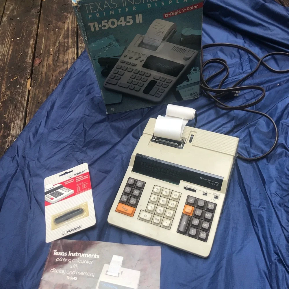 Texas Instrument adding machine printer
